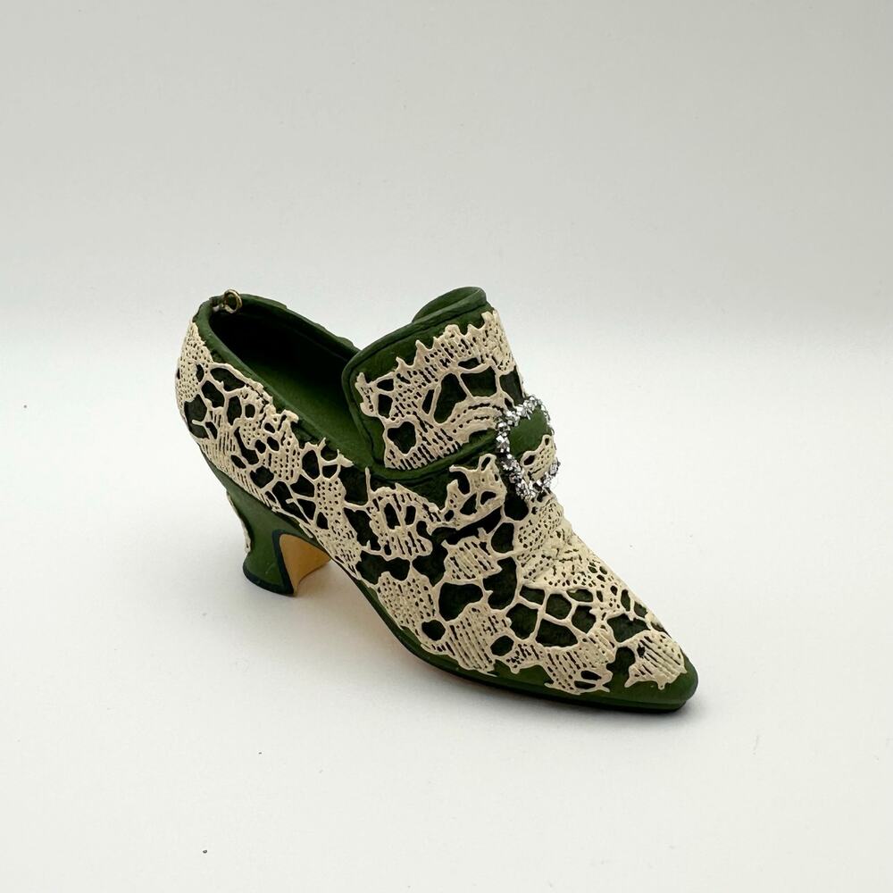 Metropolitan Museum Of Art Shoe Ornament Holiday Venetian Green Lace MMA NY
